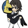 Shinra and Celty Chibis