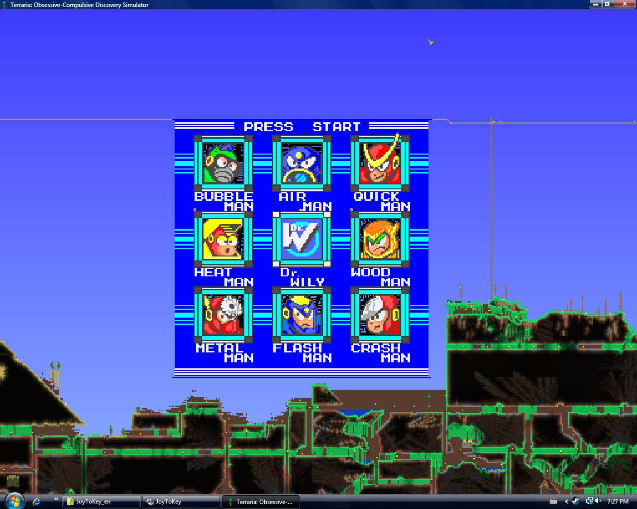 Terraria Pixel Art - MegaMan 2 Select Screen