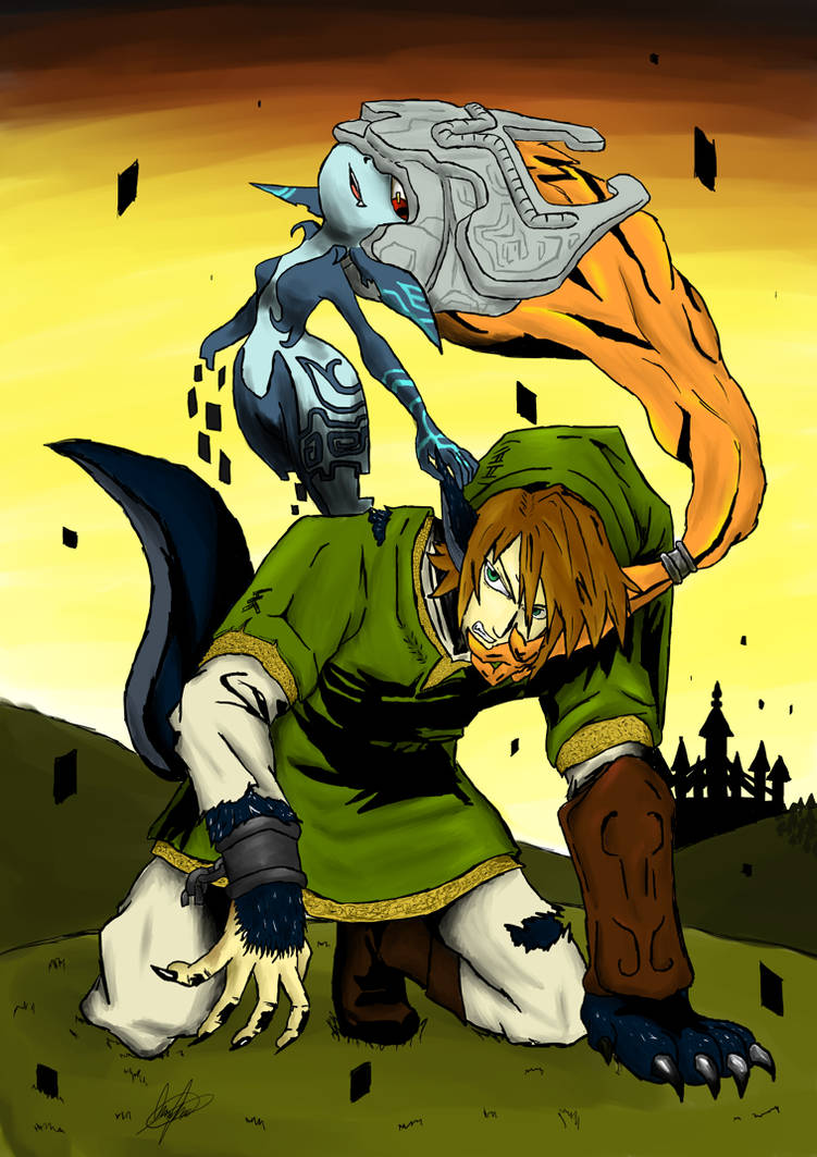 Twilight Realm Midna and Link by ArtistaOnirico on DeviantArt