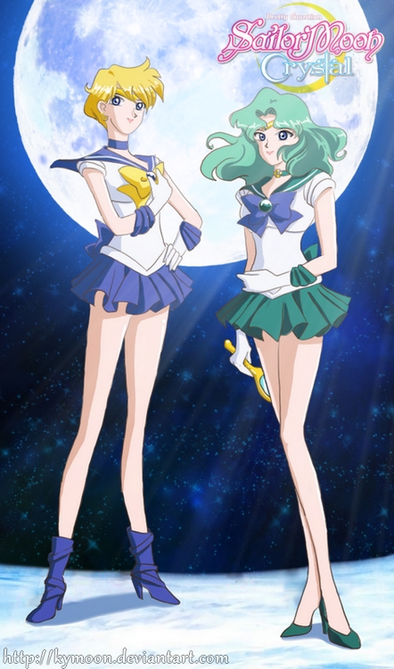 Sailor Uranus and Neptune Crystal