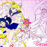 Princess Sailor Moon and Luna