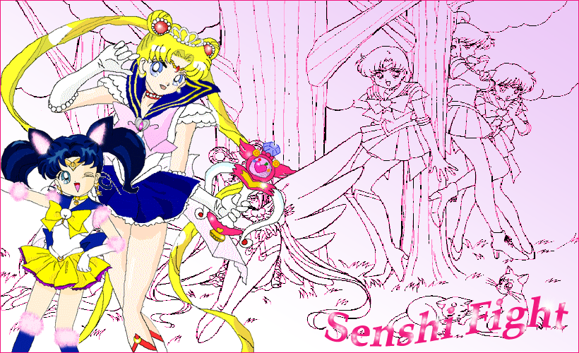 Princess Sailor Moon and Luna