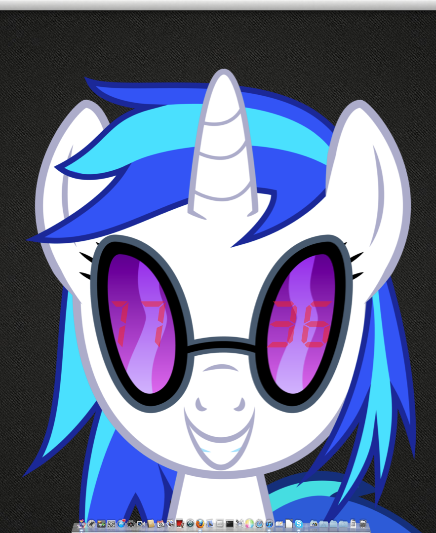 Vinyl Scratch Geeklet clock