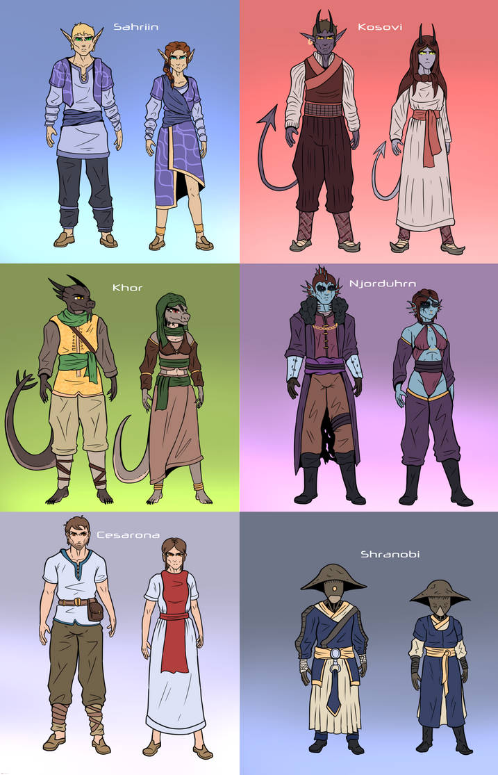 Races of Atheneria by Elitos-5 on DeviantArt