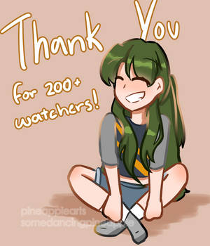 Thanks for 200 watchers!!