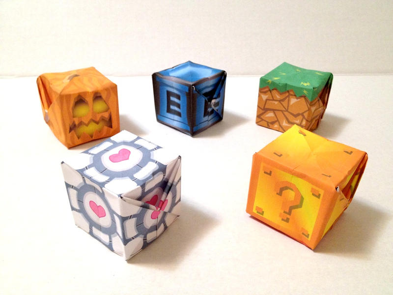 Nerdy Cubes Papercraft Series