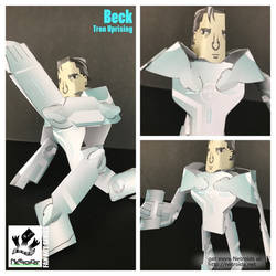 TRON Uprising Beck Paper Toy