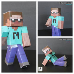 Miner Poseable Fan Art Papertoy