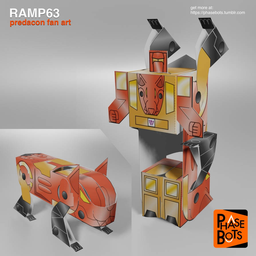 Phasebot Rampage Predacon Fan Art Papertoy by jimbox31 on DeviantArt