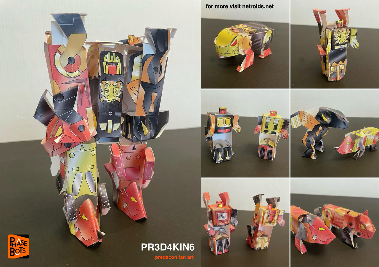 PREDAKING Papertoy Combiners by jimbox31 on DeviantArt