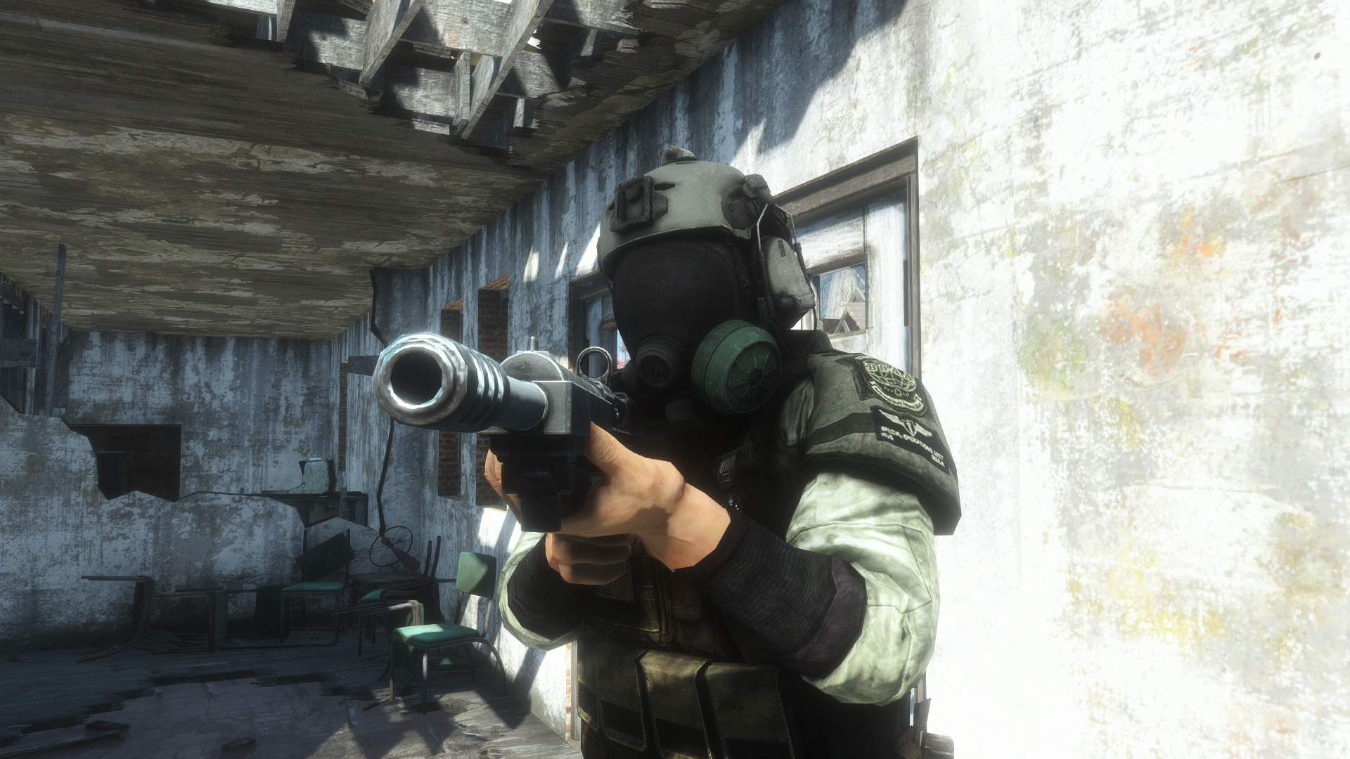 Fallout 4 Mod Bsaa Outfit With Gas Mask Wip By Evtital On Deviantart