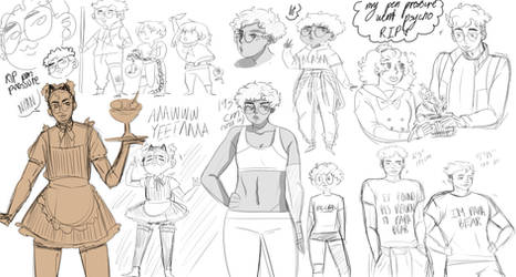 HQK - Meme Kid Sketch Dump