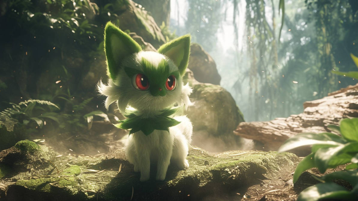 Pokemon Sprigatito by Seneon on DeviantArt