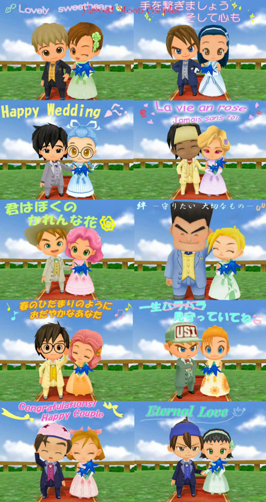 Harvest Moon Couples