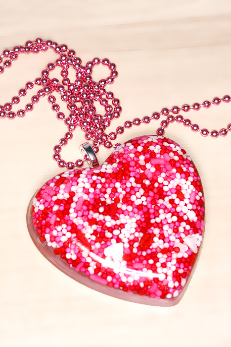 Pink Sugar Sprinkle Necklace 1