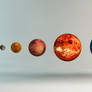 Inner Solar System Sizes