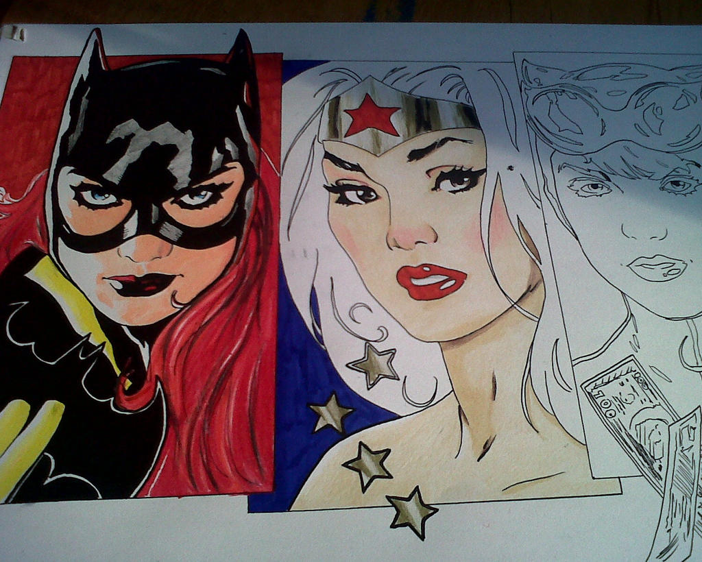 Wonder woman,  Batgirl and Catwoman :)