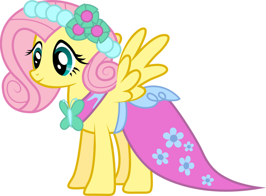 Bridal Fluttershy by Mowza2k2