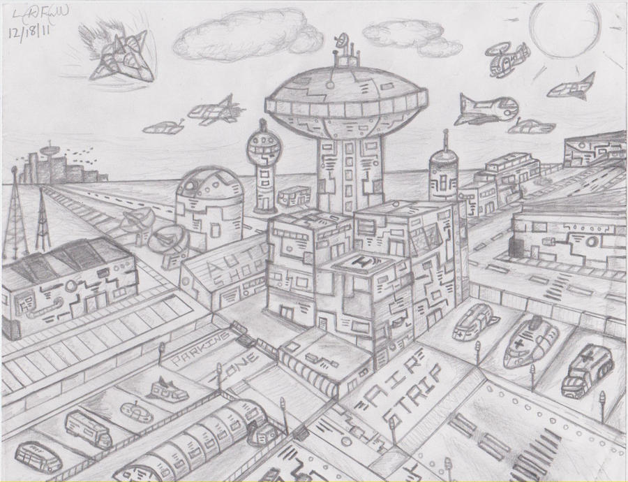 Школа будущего распечатать. Эскиз города будущего. Город будущего рисунок. Зарисовка города будущего. Будущее карандашом.