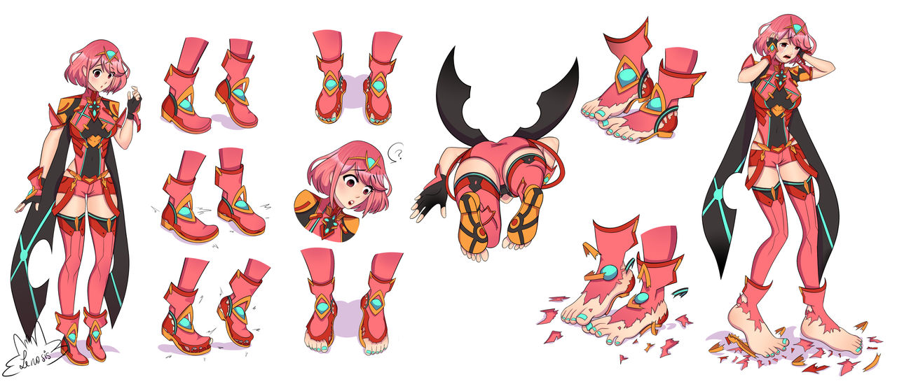 Feet Transform Pyra Foot Transformation by LEnosis on DeviantArt