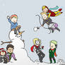 Avengers: Snowball Fight