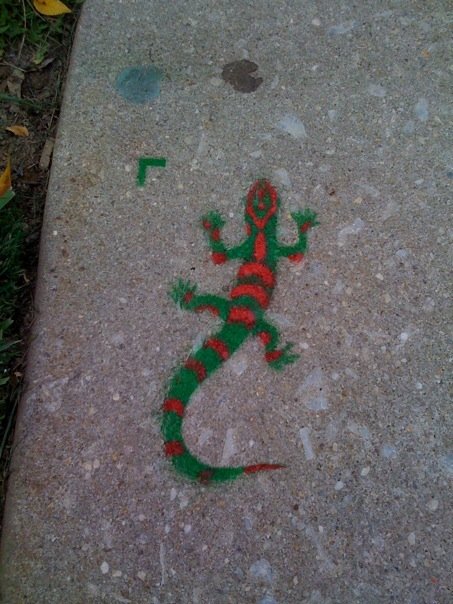 Lizard Stencil