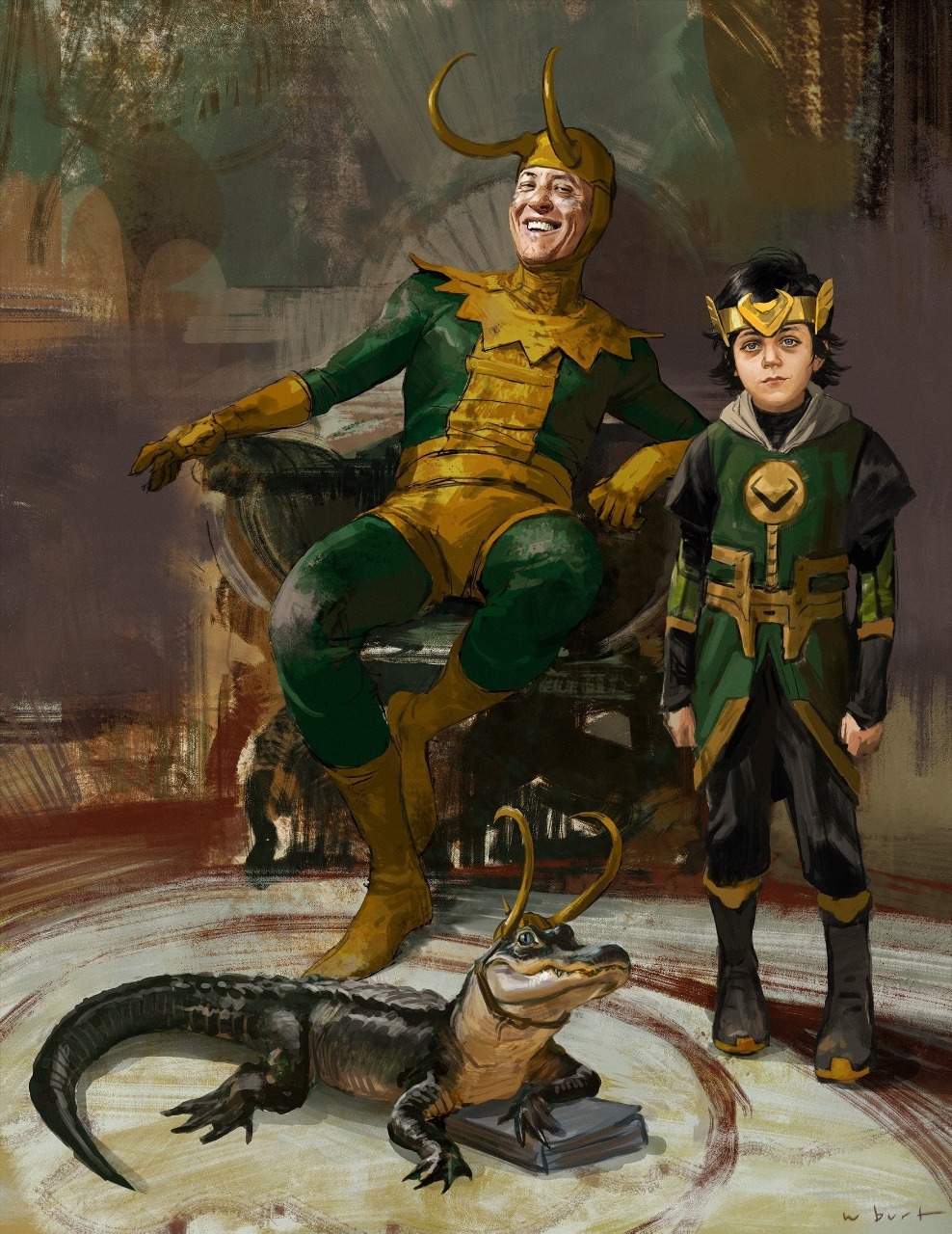 Buff Loki Classic Loki, Kid Loki and Alligator Loki by matuta2002 on DeviantArt