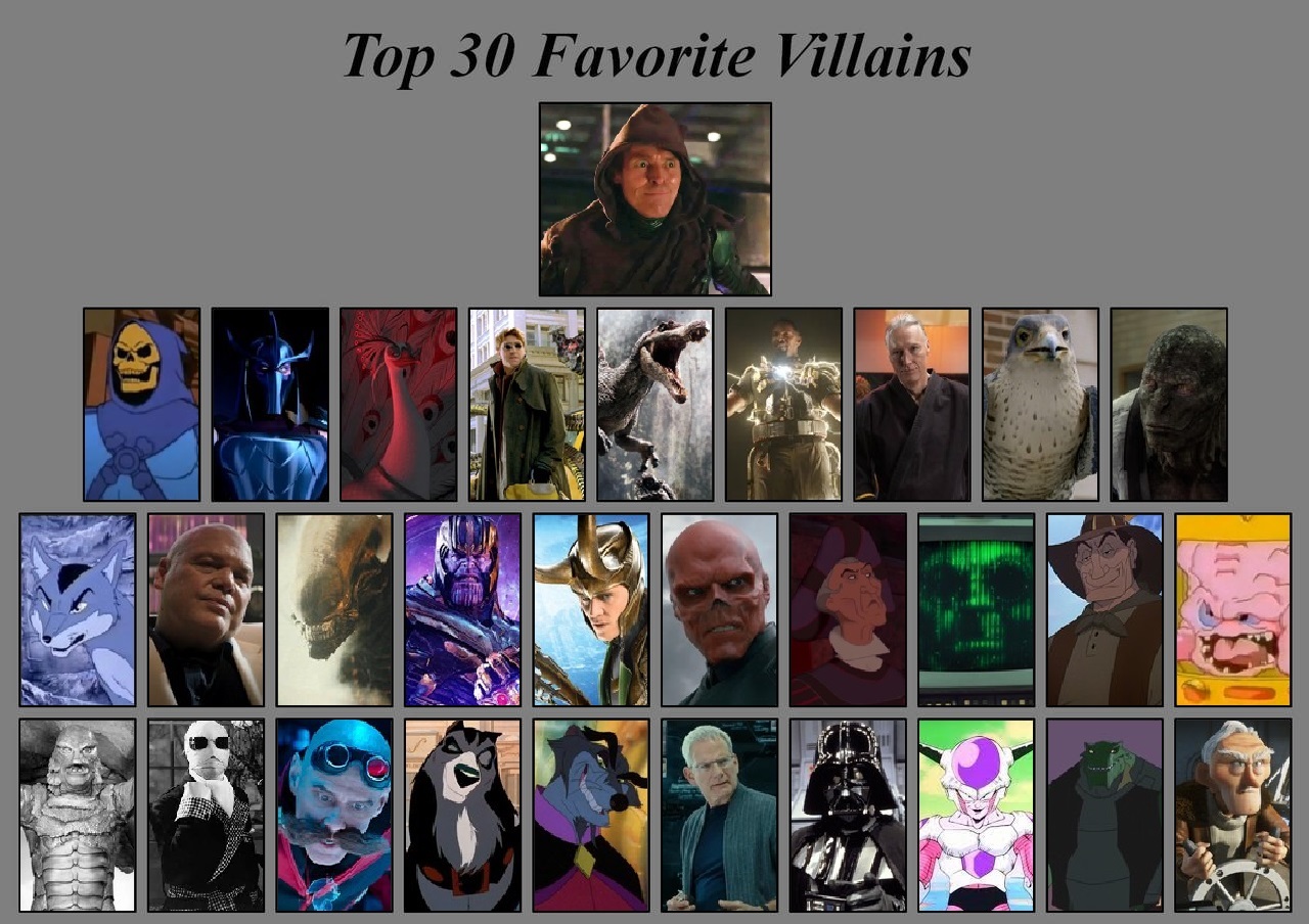 My Top 30 Favorite Villains By Matuta2002 On Deviantart My Top 30 Favorite Villains By Matuta2002 On Deviantart