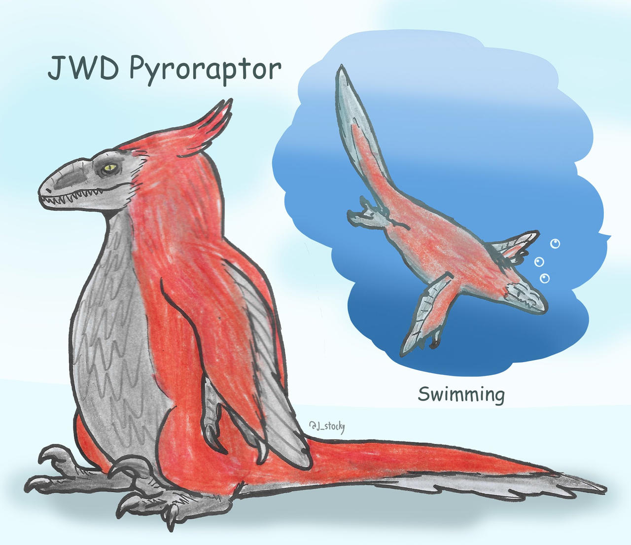 Pyrorator Cute Penguin Pyroraptor by matuta2002 on DeviantArt