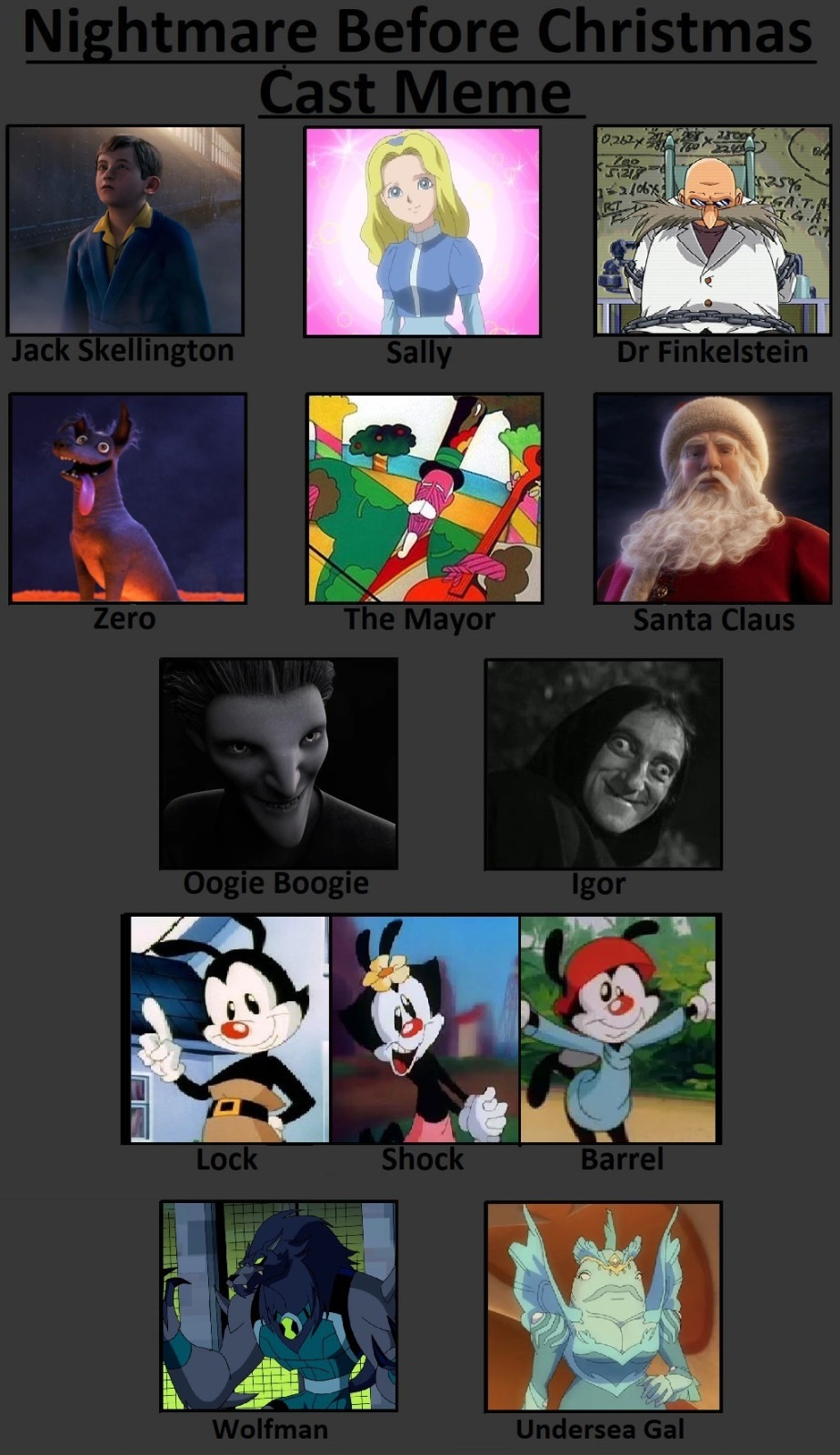 Nightmare Before Christmas (cast meme) by matuta2002 on DeviantArt
