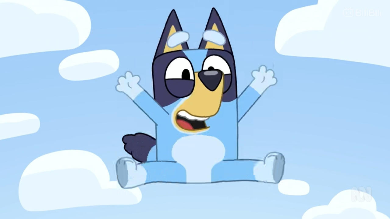 Bluey Adventure Deviantart Bluey jump in the Sky by matuta2002 on DeviantArt