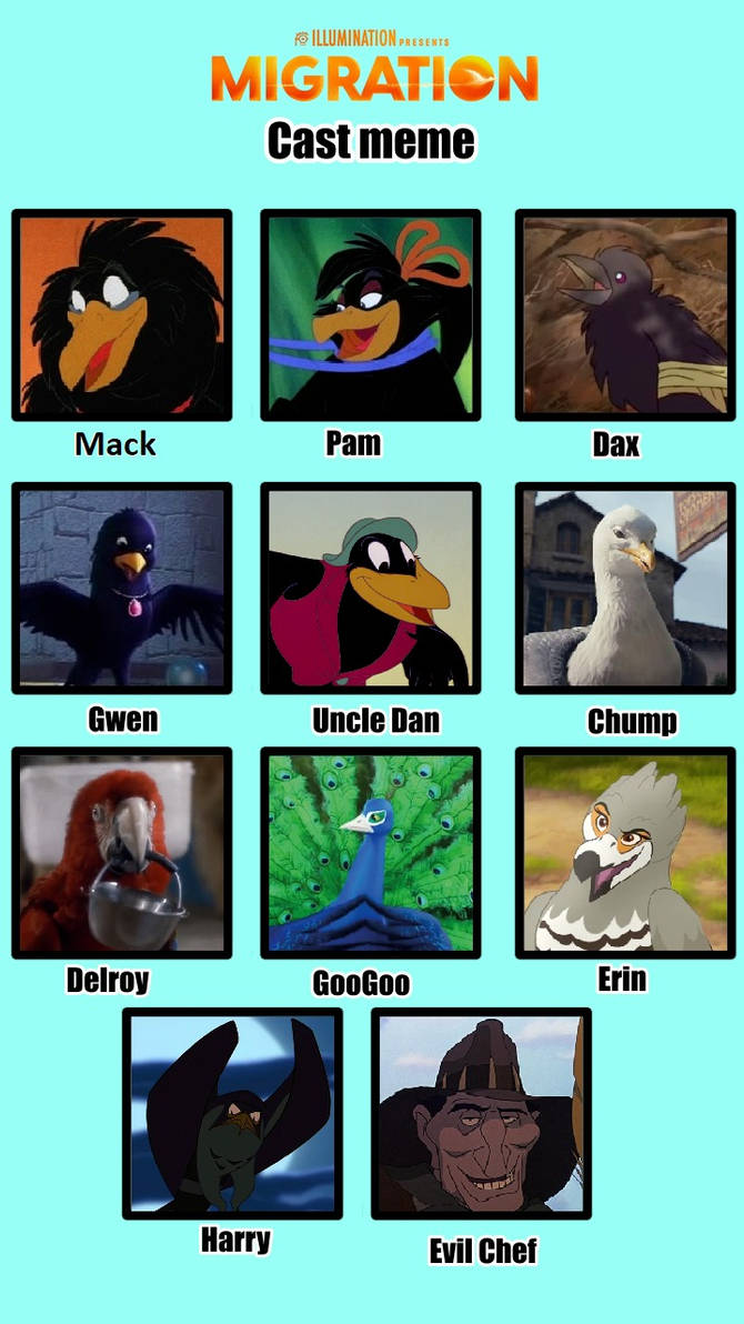 Migration (cast meme) by matuta2002 on DeviantArt