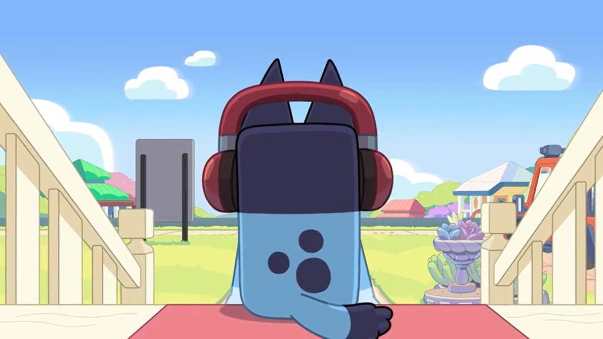 Bluey As Rapper Bluey listens to Music by matuta2002 on DeviantArt