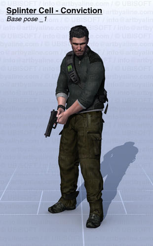 Splinter Cell - Conviction | Standing pose_1#2 by egerie7 on DeviantArt