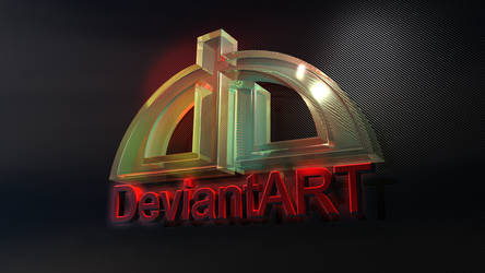 Deviantart 3D logo