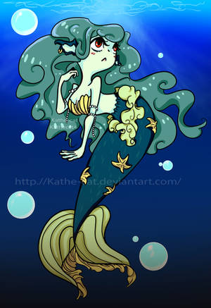 Mermaid Cartoon by kathe-cat