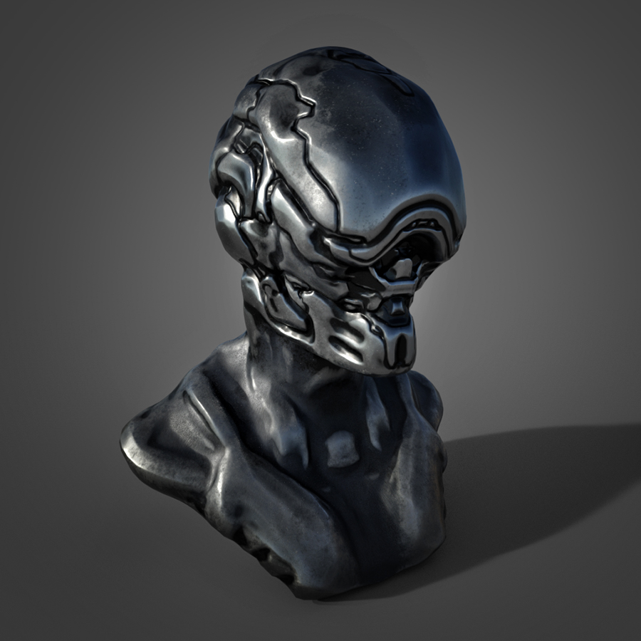 Sci Fi Bust Sculpting Practice