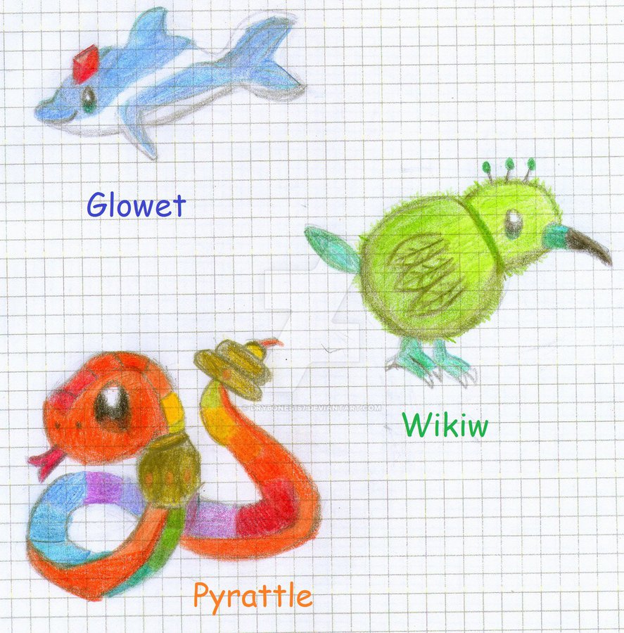 Fakemon Solar and Lunar version Starters Part 1