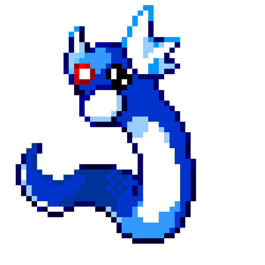 Dratini PixelArt by Marcelo16016 on DeviantArt