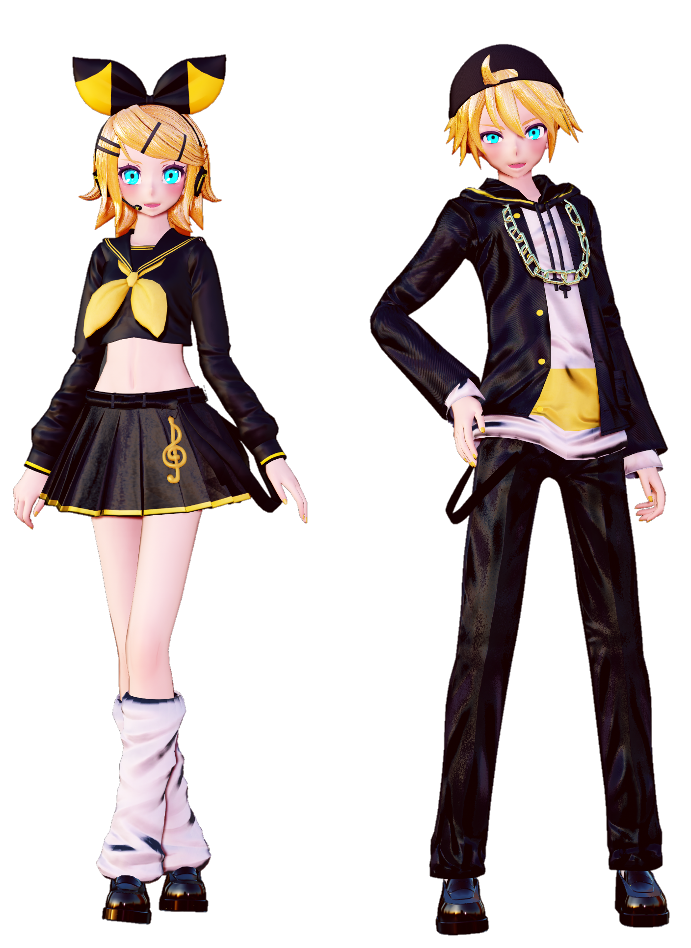 Bring it on Len x Rin model preview by M0KUever on DeviantArt