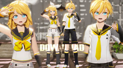 [MMD Download]  V4X  LenxRin - nell style