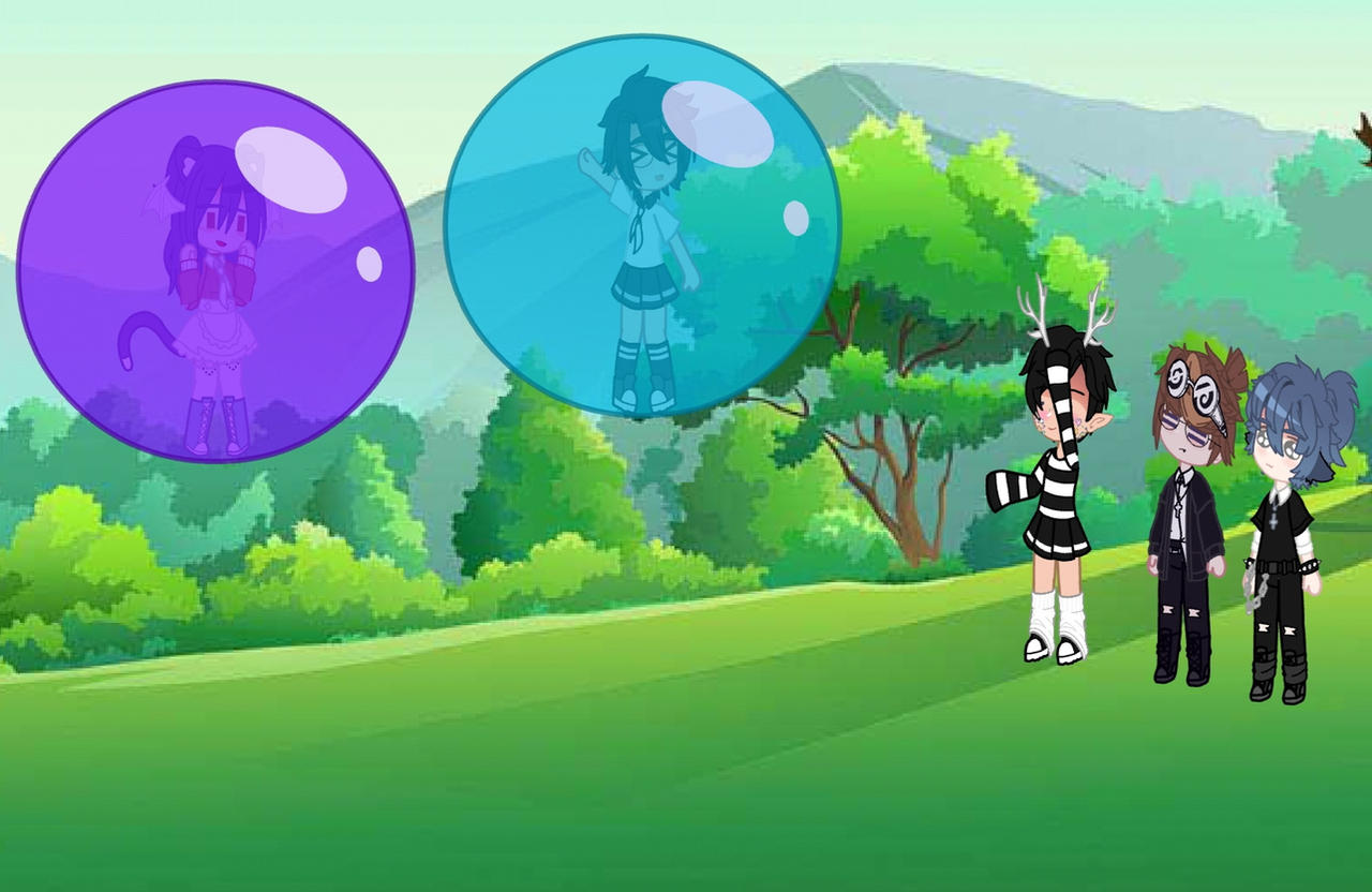 Rina and me inside on the bubble by BIASAGABUT on DeviantArt