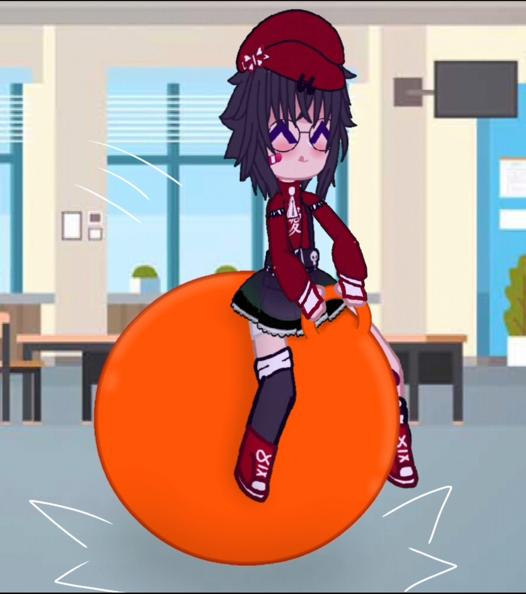 My sister playing big hopper ball by BIASAGABUT on DeviantArt