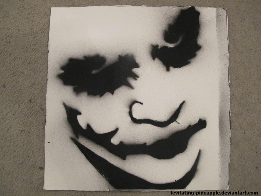 Keith Ledger (Joker) - spray paint stencil print by Levitating-Pineapple on DeviantArt keith-ledger-joker-spray-paint-stencil-print-by-levitating-pineapple-on-deviantart