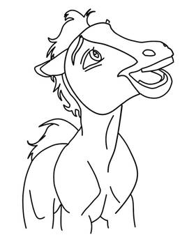 Foal Line Art