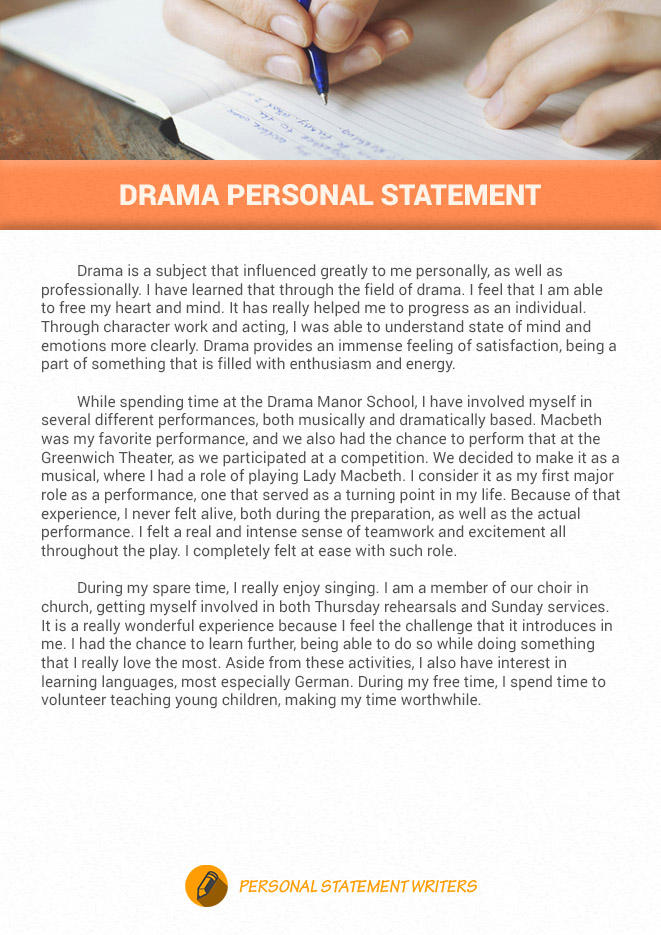 Drama Personal Statement Sample by sopforgraduateschool on DeviantArt