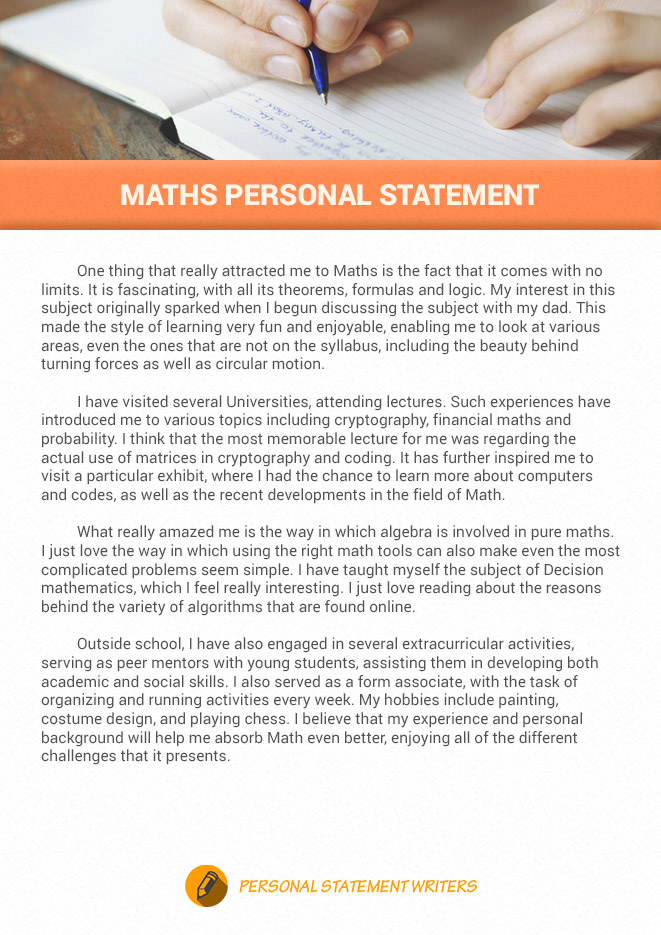 secondary maths teacher personal statement