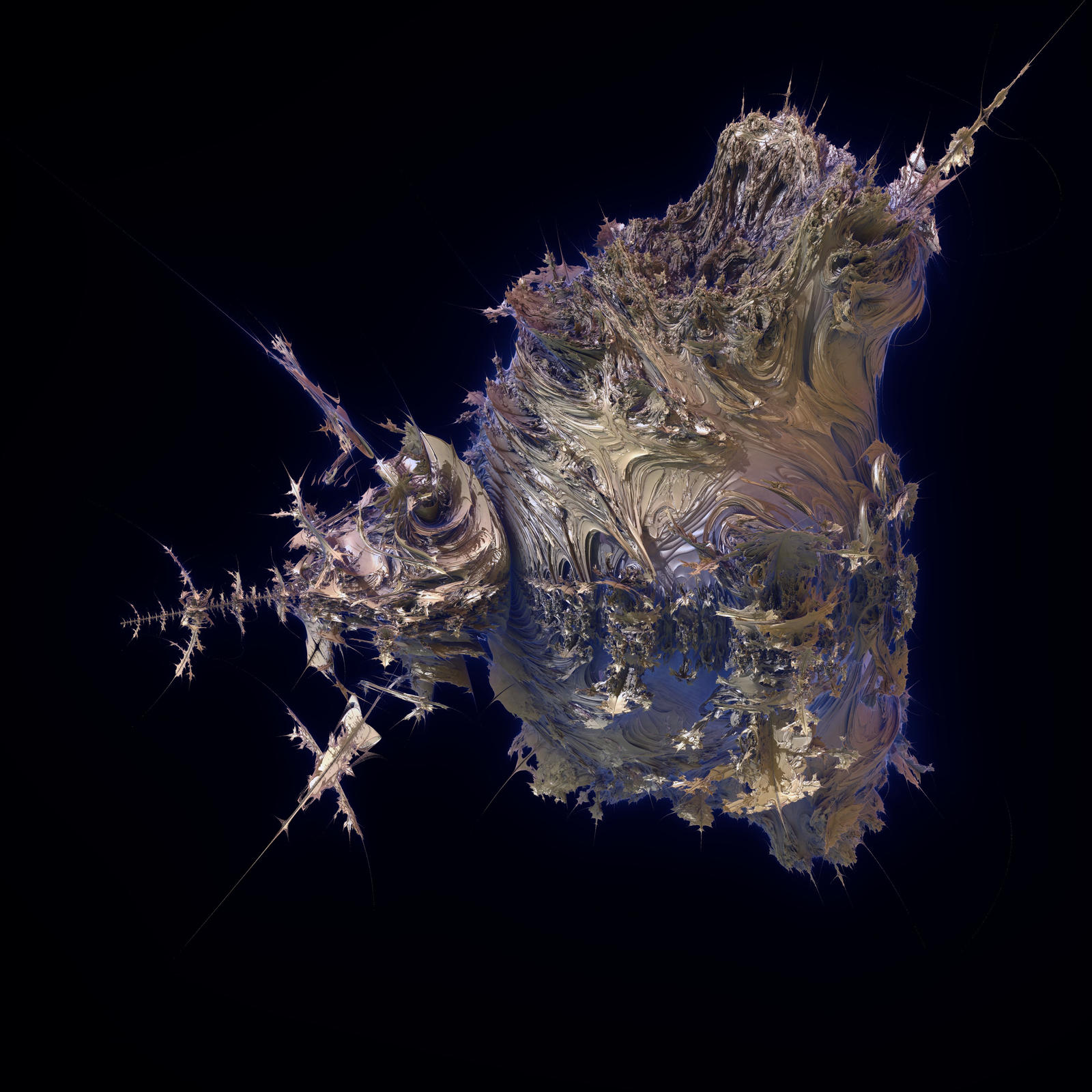 Mandelbrot 3D - 4000x4000 by KrzysztofMarczak