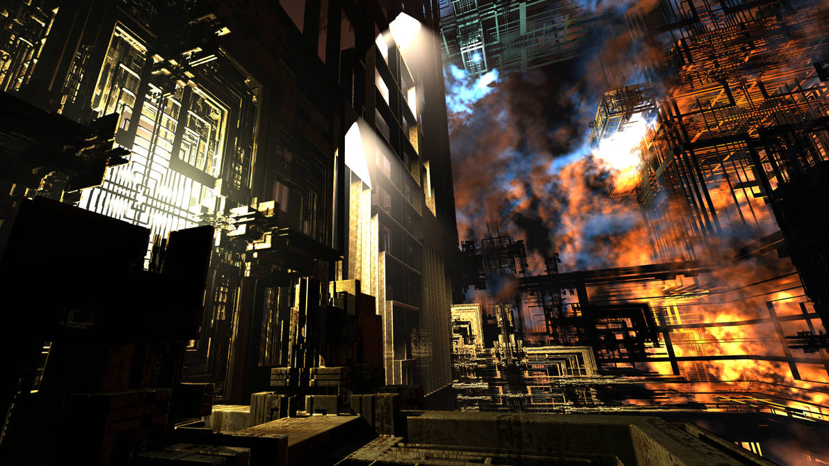 Factory Exploding Art Factory in fire by KrzysztofMarczak on DeviantArt