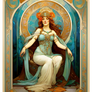 Art Nouveau Tarot - The priestess